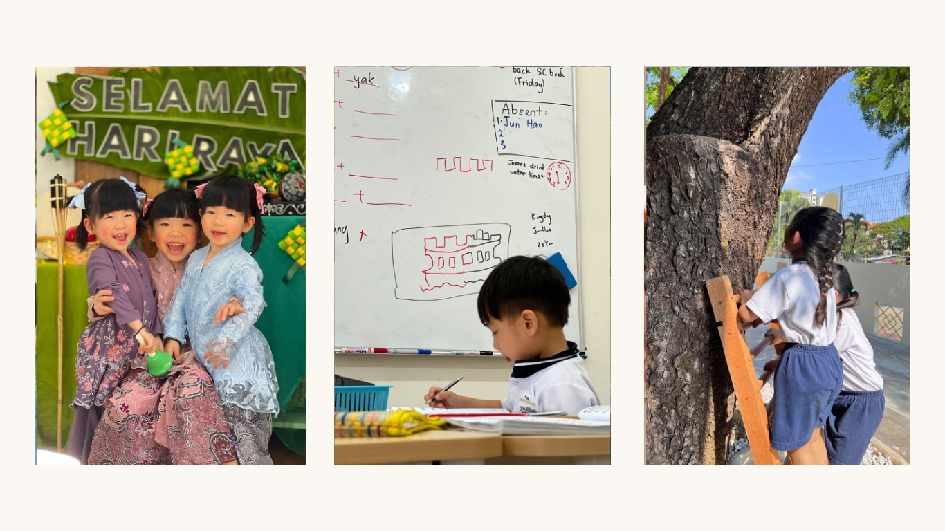 Children participating in classroom learning activities