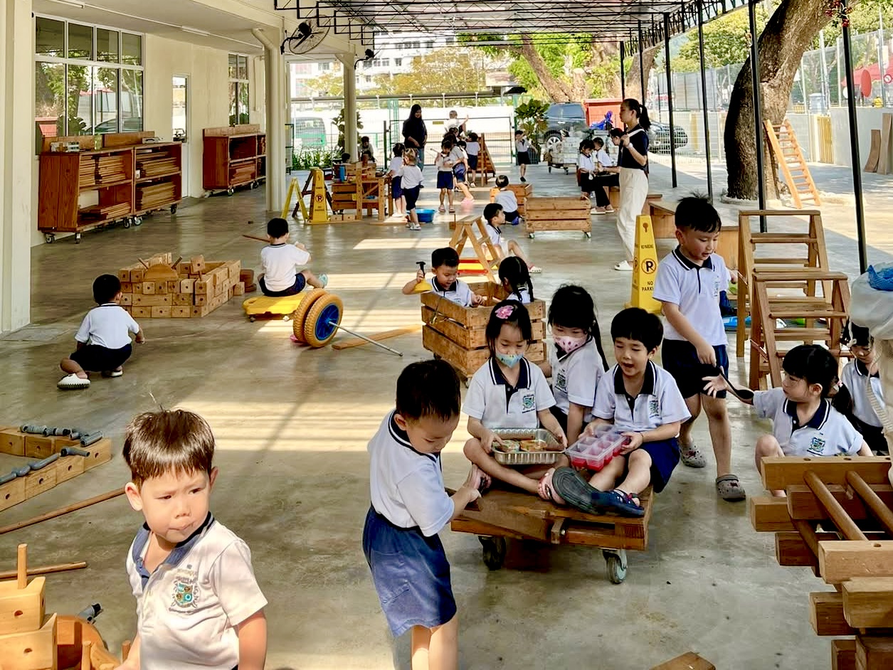 Semi-outdoor WE.PLAY area at WhyteHouse Sungai Nibong Campus